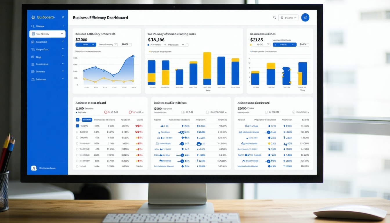 Business efficiency dashboard